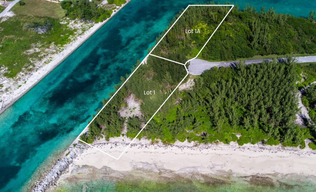 Beach and Canal Frontage  | Lots 1A & 1AA, Princess Isle – MLS 64884